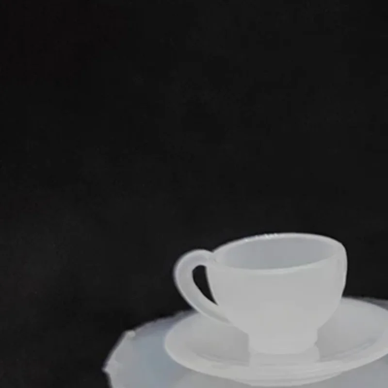 1 conjunto de casa de bonecas, comida e jogo, copo de chá em miniatura, molde de silicone, epóxi uv, acessórios de boneca, decoração de cena de brinquedo