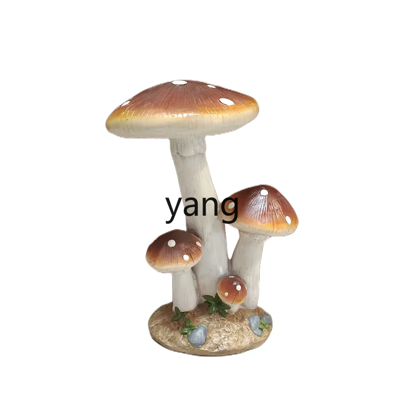 

Lhh Garden Greening Landscape Simulation Mushroom Pastoral Style Ornament Park Garden Decoration