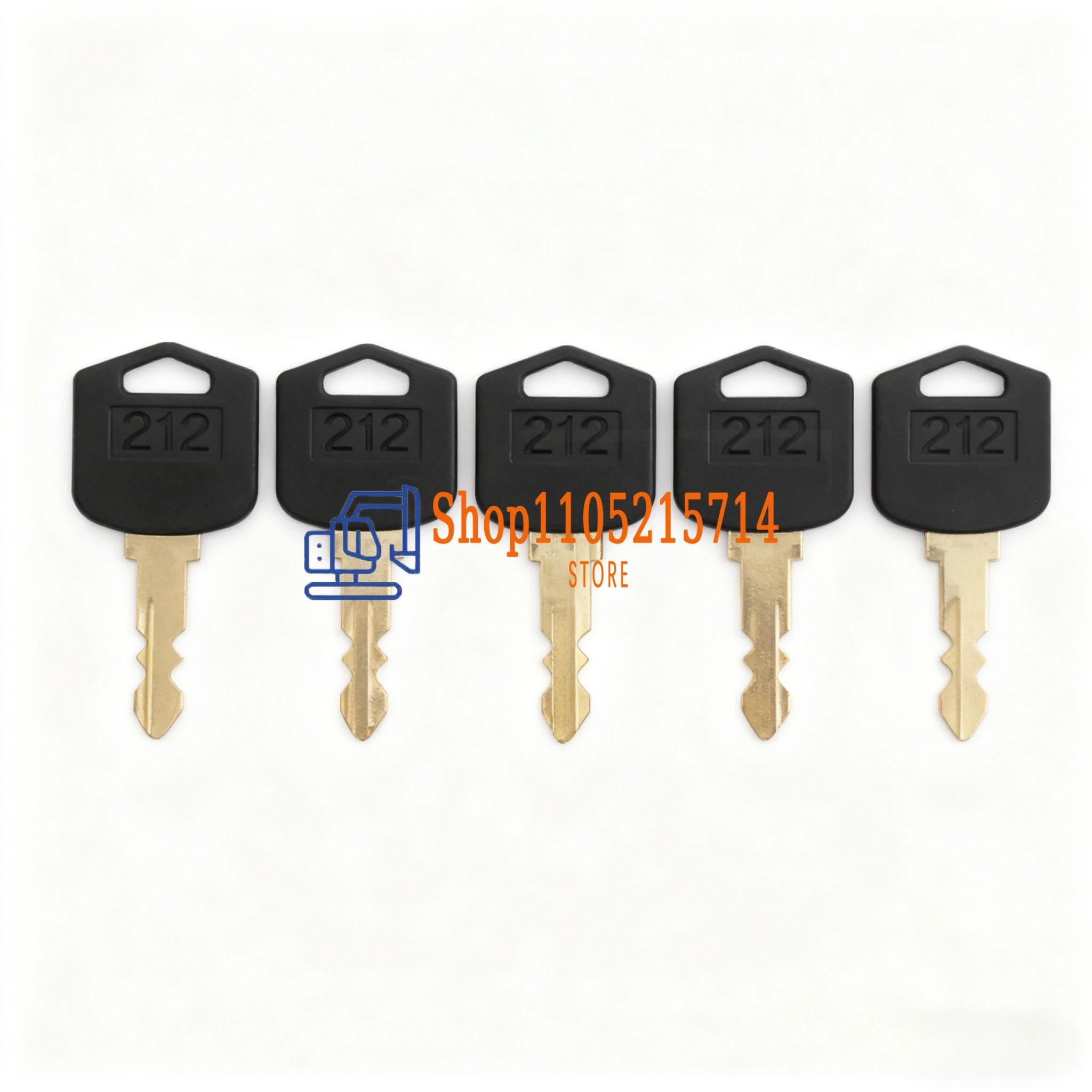 5/10 PCS 212 D554212 Ignition Key  Fit for Various Doosan & Daewoo Forklift Models