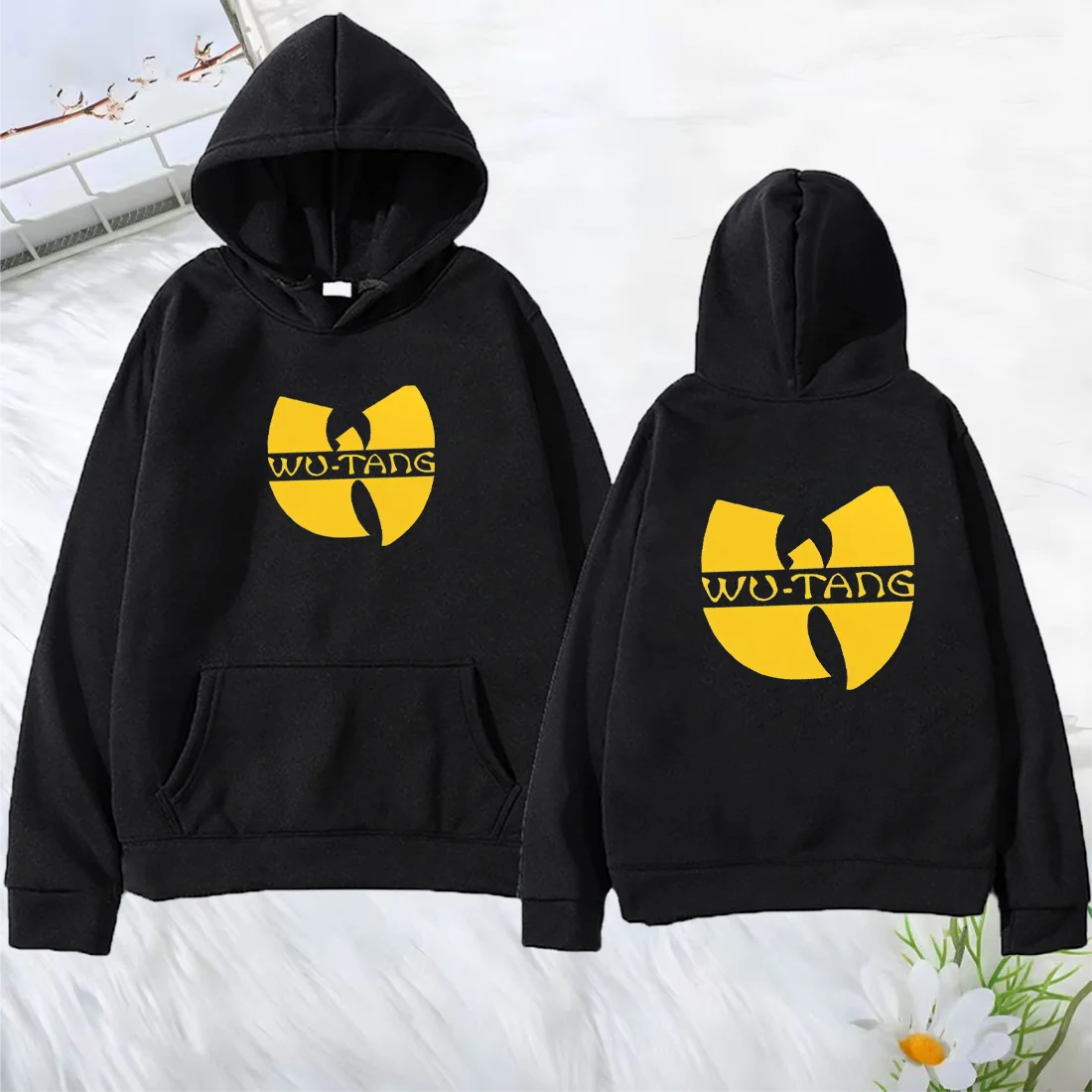 Autumn Winter hip hop tops Années 90 Wu Clan T-tangs Hoodie Men Women 2026 Fashion techwear Casual Fleece Long sleeve tracksuit
