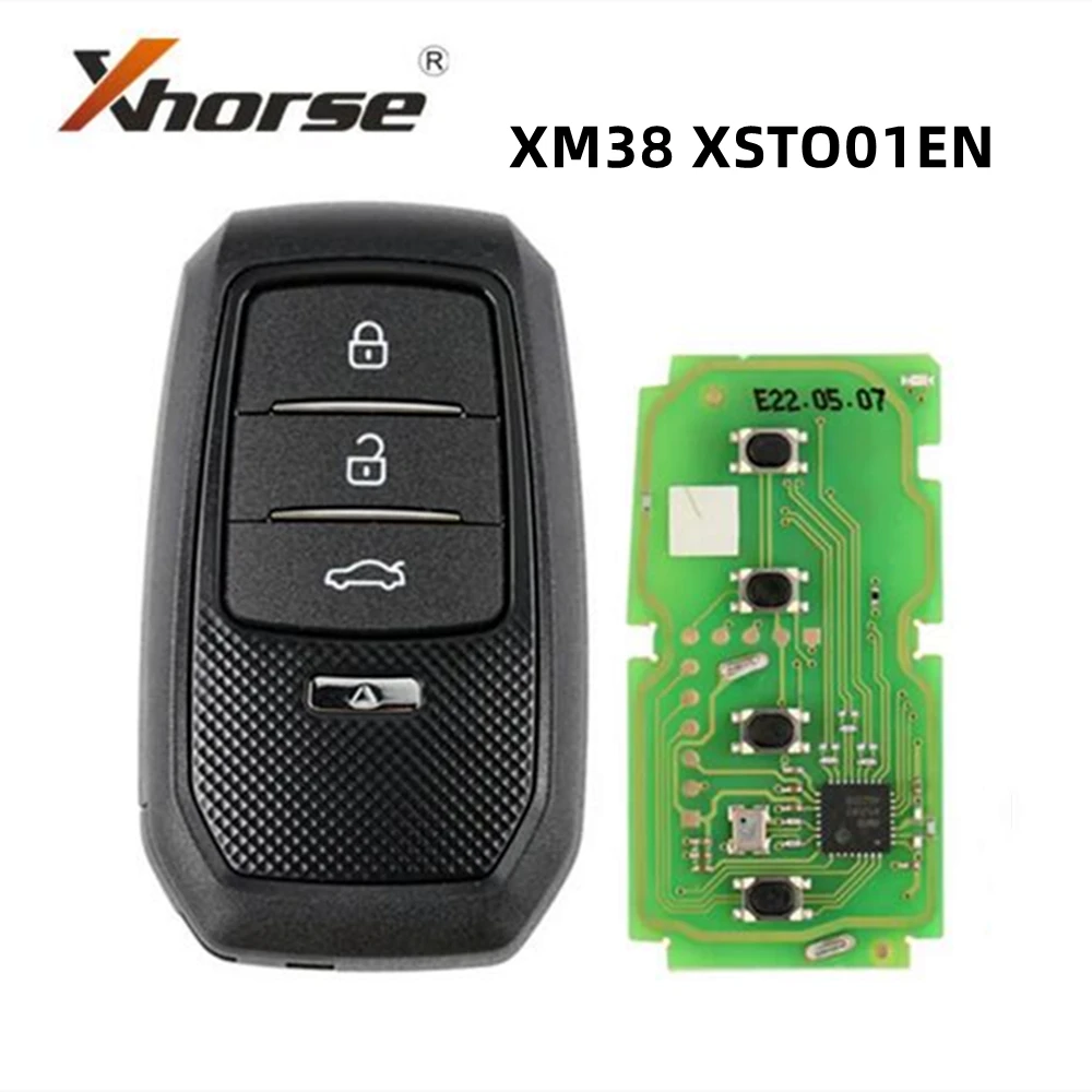 

1pcs Xhorse XM38 XSTO01EN TOY.T for Toyota XM38 Smart Key with Key Shell Support 4D 8A 4A english