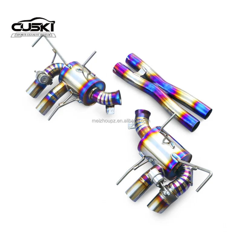 Suitable for Ferrari F12 Berlinetta/TDF 6.3 V12 2013-2017 Titanium Cat Back Exhaust X-pipe with Valve Exhaust Power Upgrade