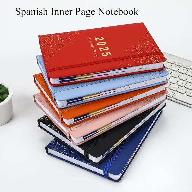 

2025 Spanish Internal Page Foreign Trade Notebook, 365 Day Schedule Book Planner, Agenda 2024 2025 in Spanish Notebook Smart A/B