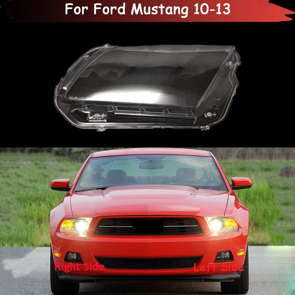 

Car Headlamp Auto Light Case Transparent Lampshade Lamp Shell Headlight Lens Glass Cover For Ford Mustang 2010 2011 2012 2013