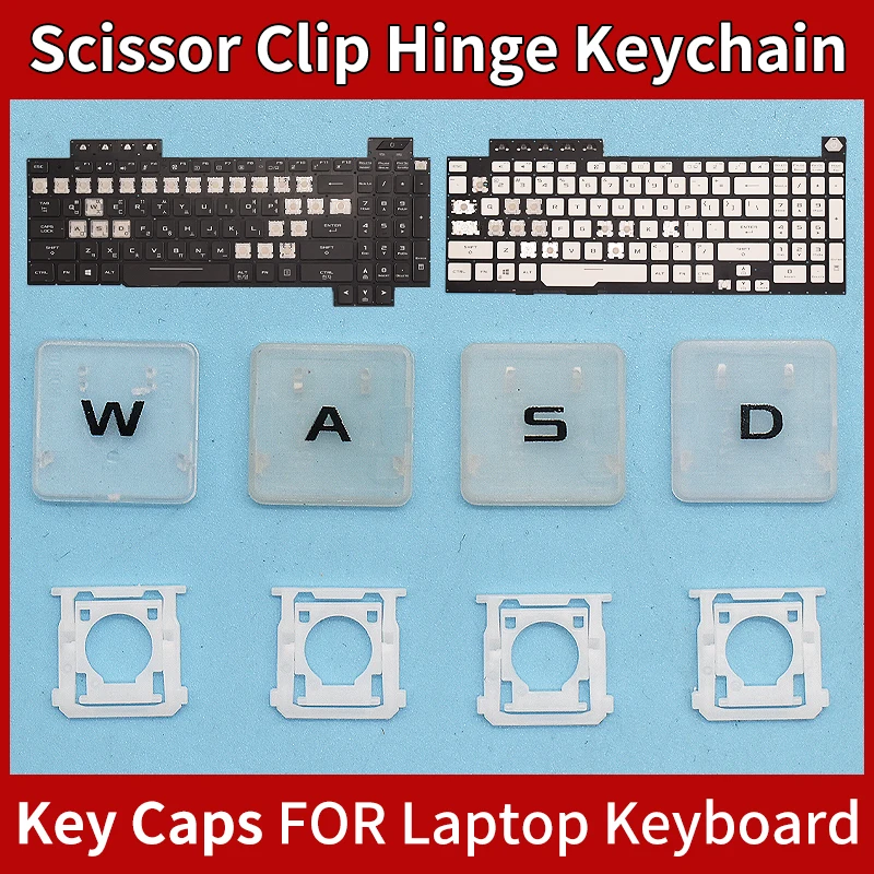 

Replacement WASD Keycap Key Cap &Scissor Clip&Hinge For Asus ROG Strix G17 G731 G731G G731GT G731GU G712LU G712LV G712LW Keyboar