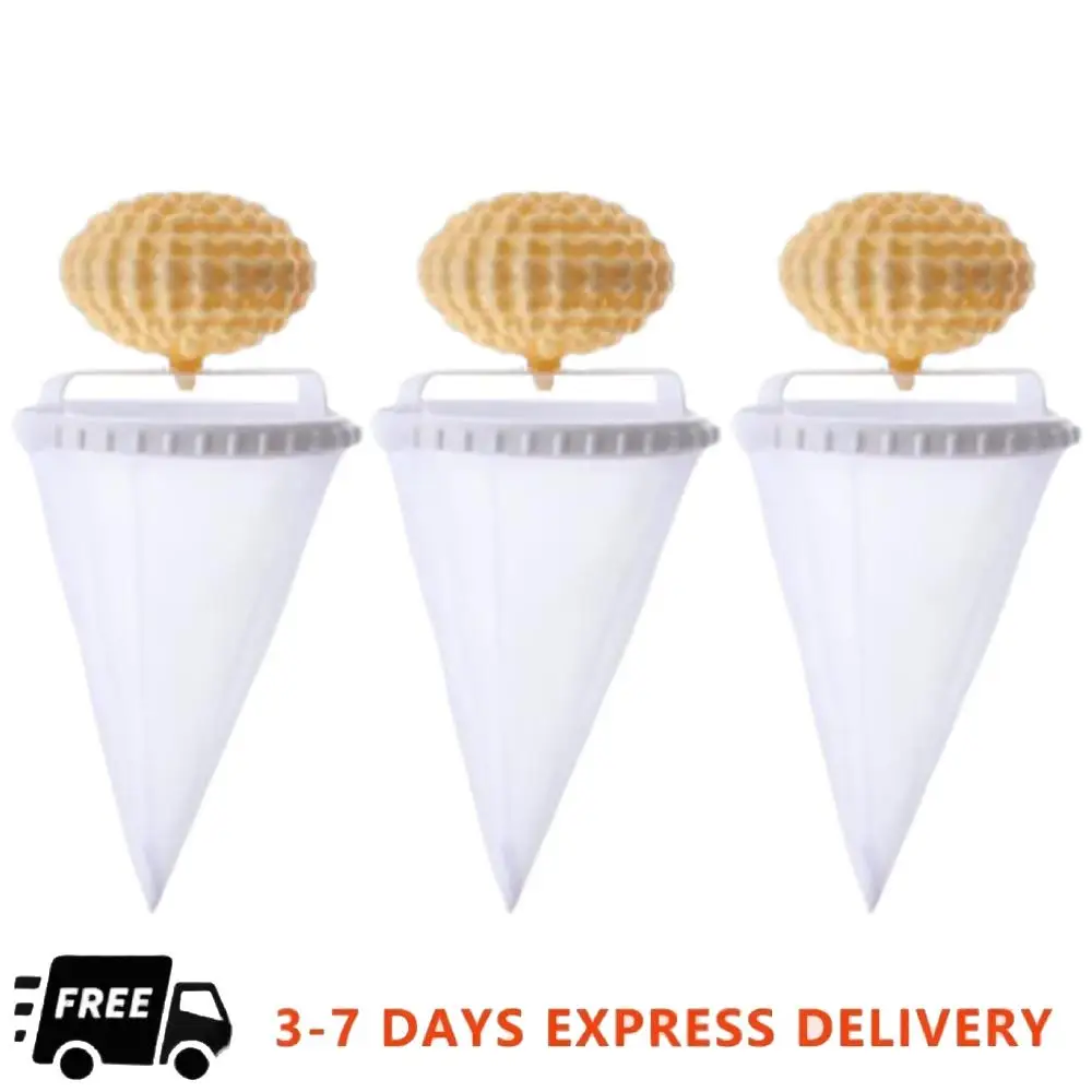 3Pcs Floating Hair Filtering Mesh Removal Pet Hair Remover for Laundry Floating Lint Mesh Bag for Washing Machine