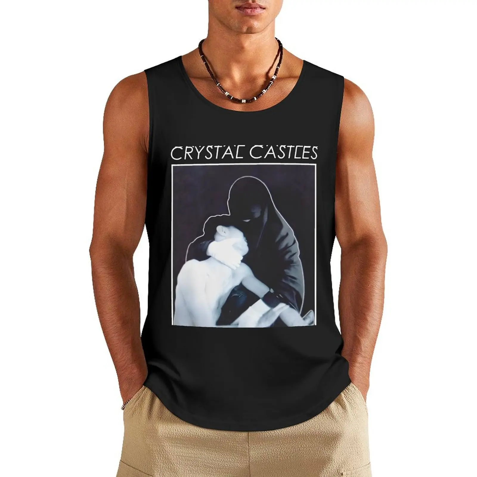 

Crystal castle III Tank Top Male vest bodybuilding man
