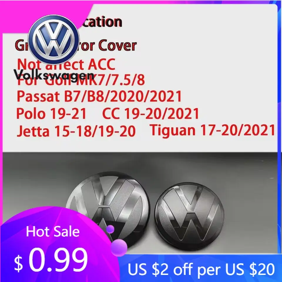 

Для VW Volkswagen Jetta MK5 Golf Not Affect ACC, эмблема передней решетки или значки задней крышки багажника для Volkswagen Golf 7/7,5/8