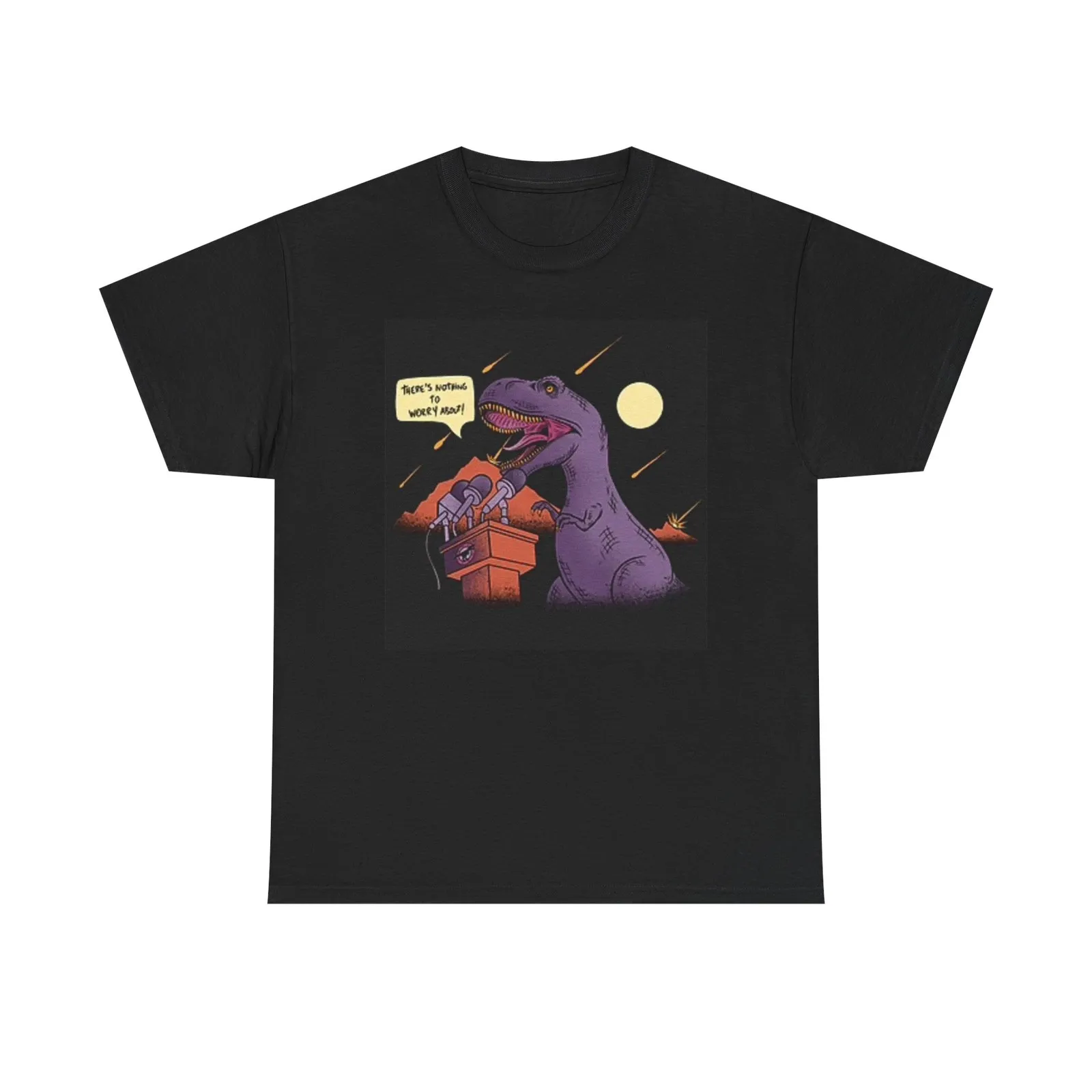 Dinosaur Graphic T Shirt Funny Extinction Unisex Heavy Cotton Tee