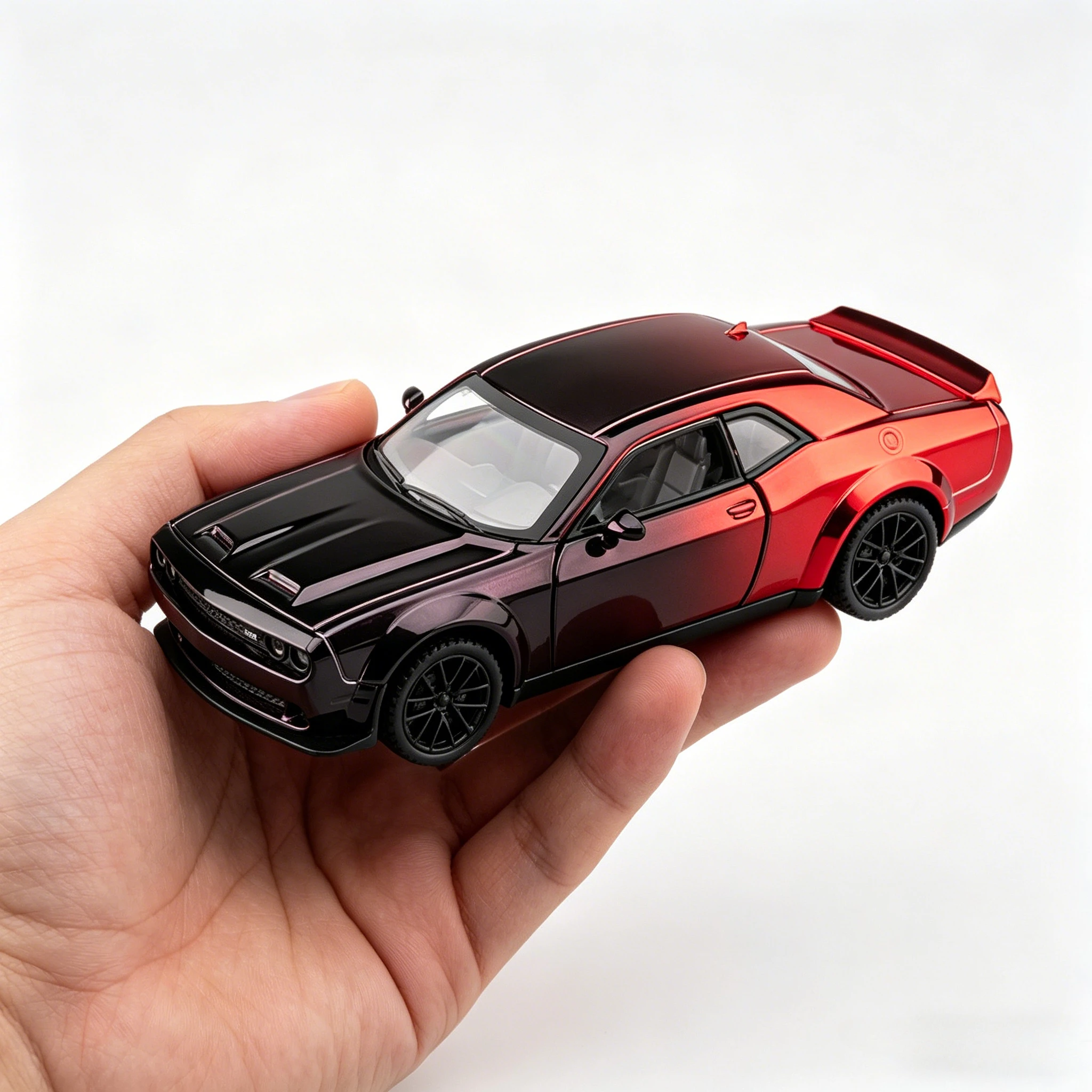 

1:32 Challenger SRT Alloy Musle Car Model Diecasts Metal Sports Car Model Simulation Sound Light Collection Kids Toys Gift