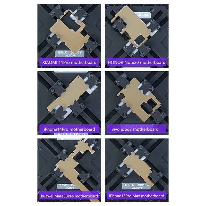 Imagem -03 - Braçadeira em Forma Especial para Placa-mãe Solda Chip Degumming Repair Clamping Tool Mecânico Alien x Fixação Universal