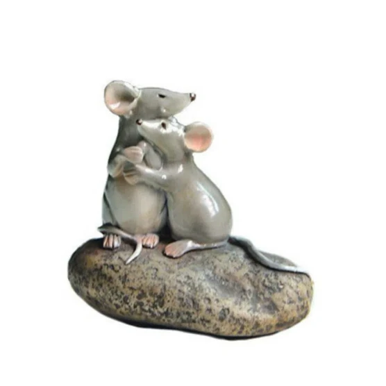 Fashion Two Mouse Hugging Mini Collection Fantasy Decor Figurine