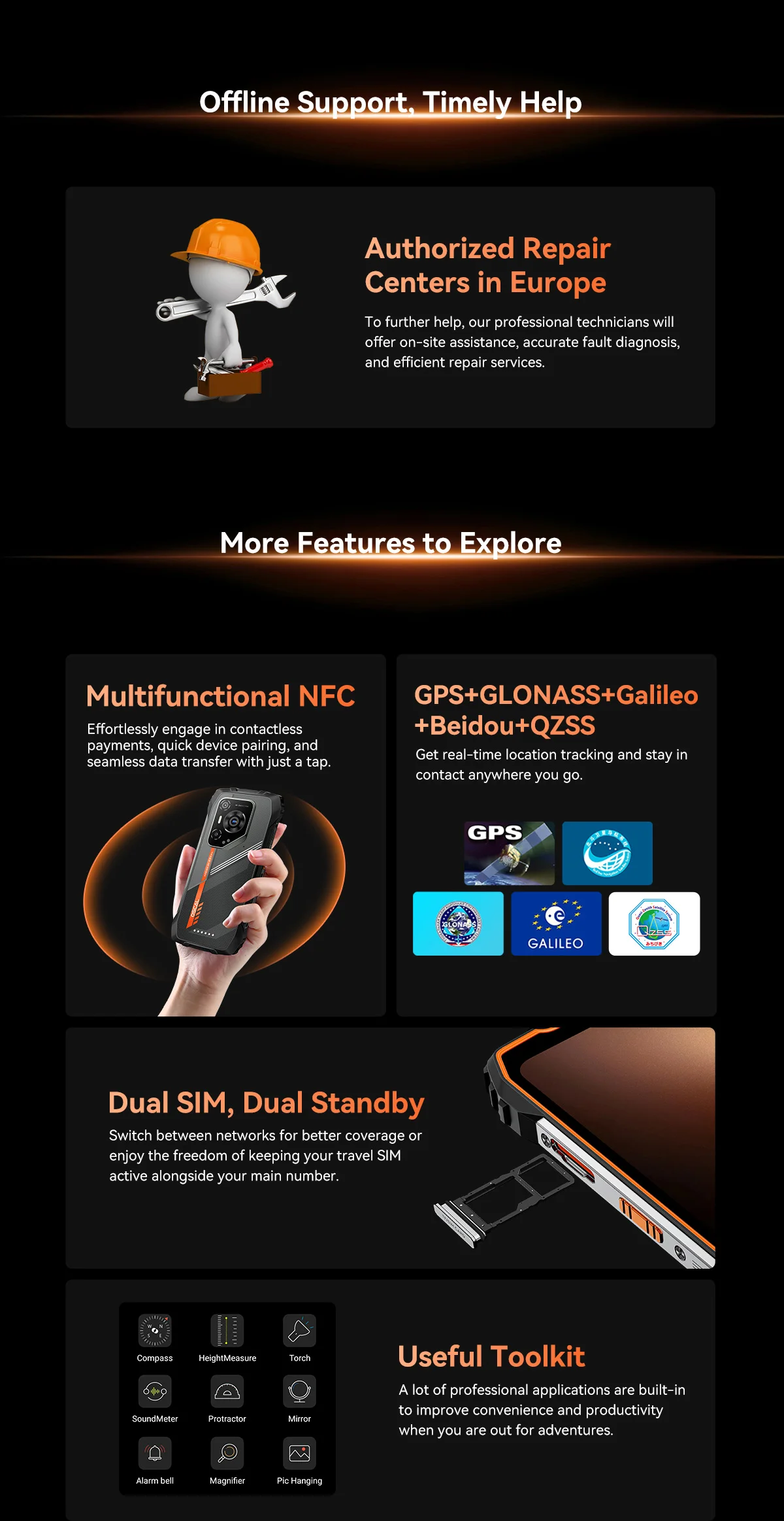 Blackview Oscal Pilot 3 5G AI Rugged Smartphone 36GB(12+24)+256GB 6.78" 120Hz Android 15 7500mAh 20MP Night Vision 33W NFC