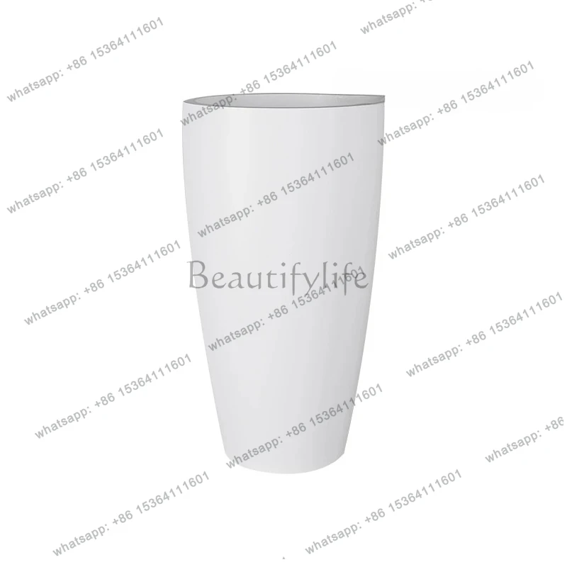 

Integrated floor-to-ceiling artificial stone washing basin, bathroom, round washing table, column basin.