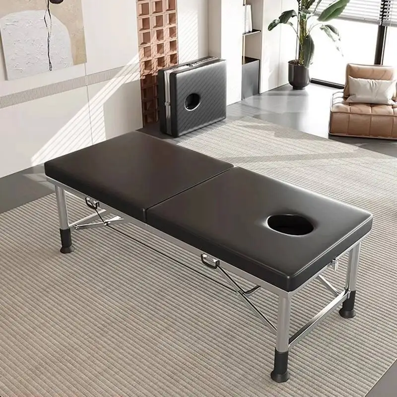 

Clinic Manicure Modern Folding Bed Tanning Portable Masajeador Massage Bed Professional Aesthetic Massagetafel Salon Furniture
