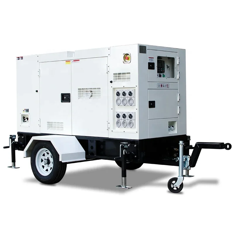 Trailer type standby power 50KVA diesel generator set with Yangdong engine Y4102ZLD 40KW genset price