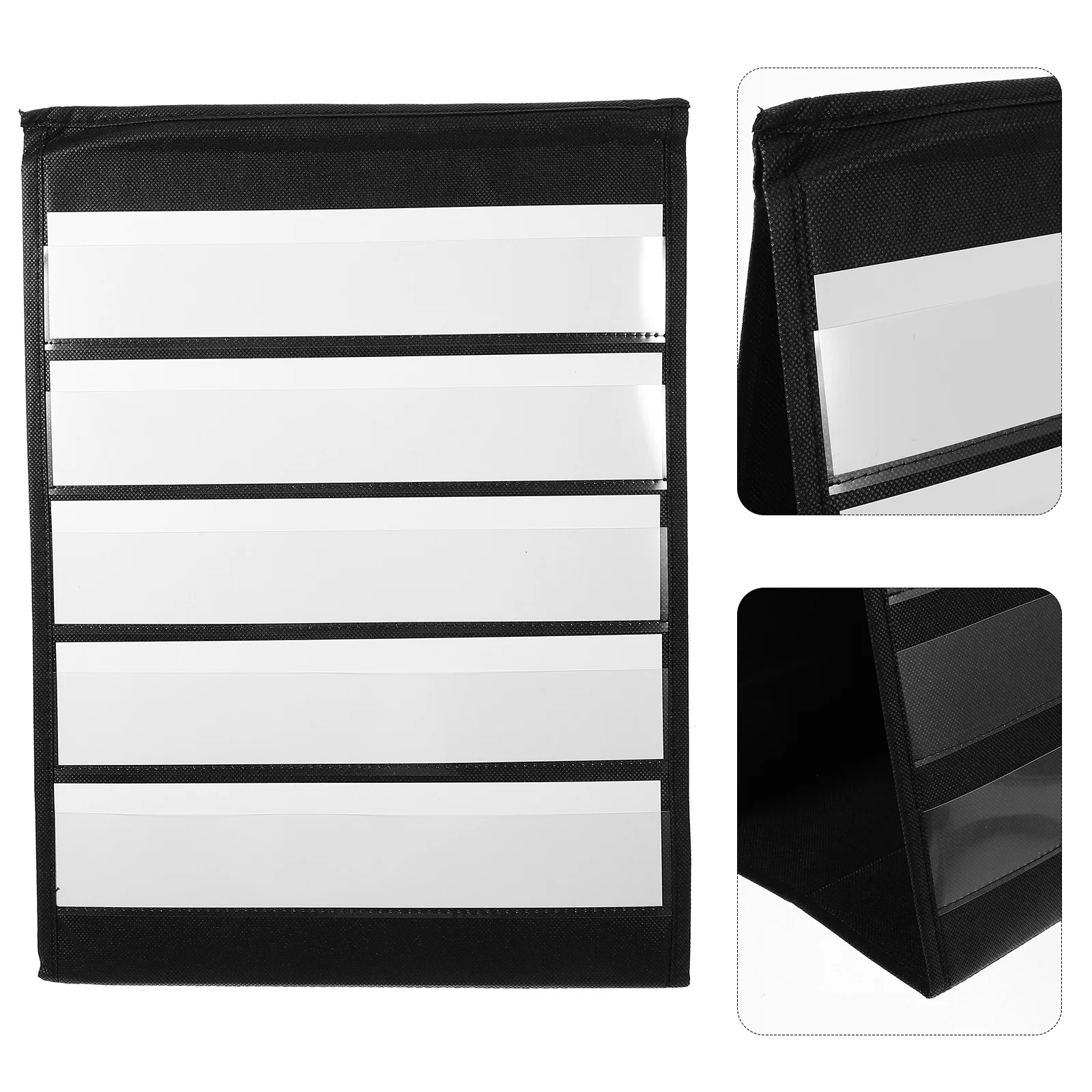 

1Set Tabletop Pocket Chart Double Sided Sturdy Triangular Design Large Pocket Chart Stand for Classroom Schedule Card Holder