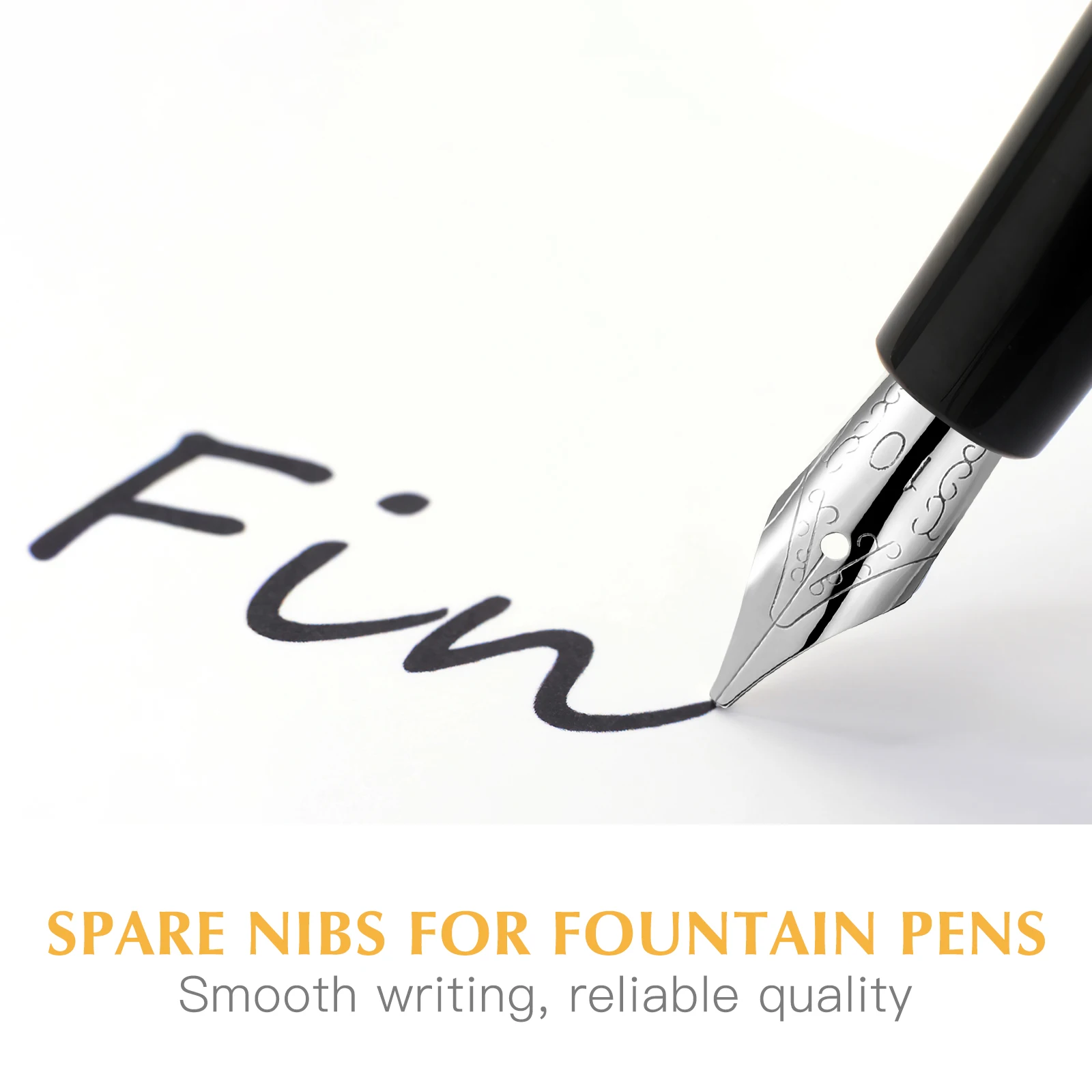 

30 pcs Steel Pen Nibs Replacement For Fountain Pens Writing Drawing Calligraphy Practice Students Adults Use