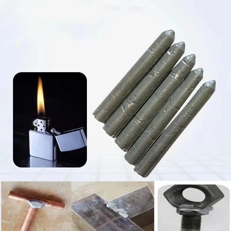 3-10Pcs Low Temperature Easy Melt Aluminum Welding Rods Vacuum Weld Bars Cored Wire for Soldering Aluminum No Need Solder Powder