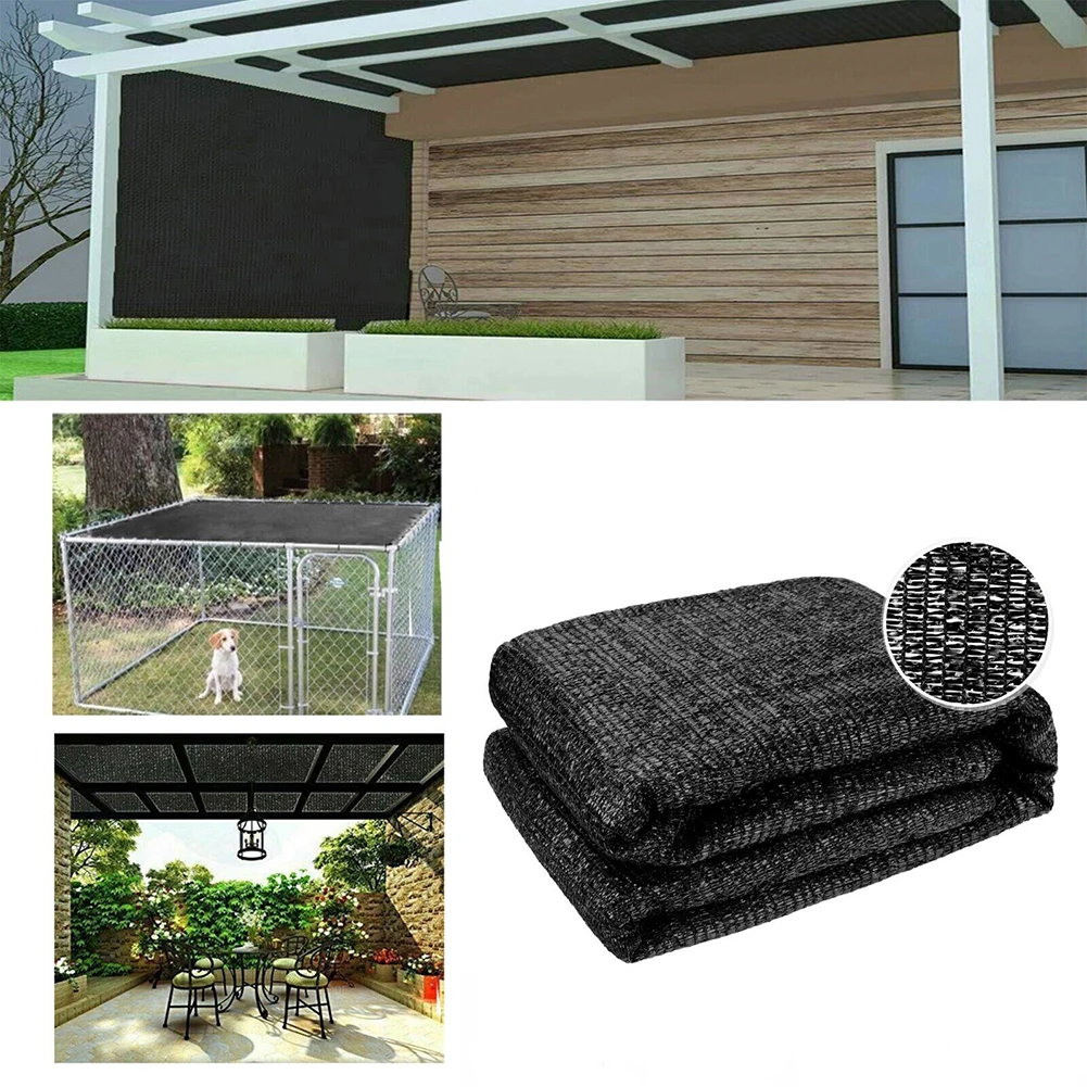 

1pc Shade Cloth With Grommets Mesh Tarp 50% Black Shading Net Plant Cover For Garden Patio Plants Greenhouse Chicken Coop Porch