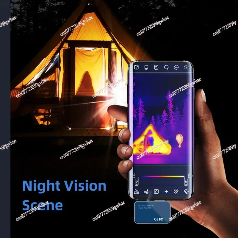 Mobile phone thermal imager  T7 256 * 192 Android card camera 25Hz camera multi-language