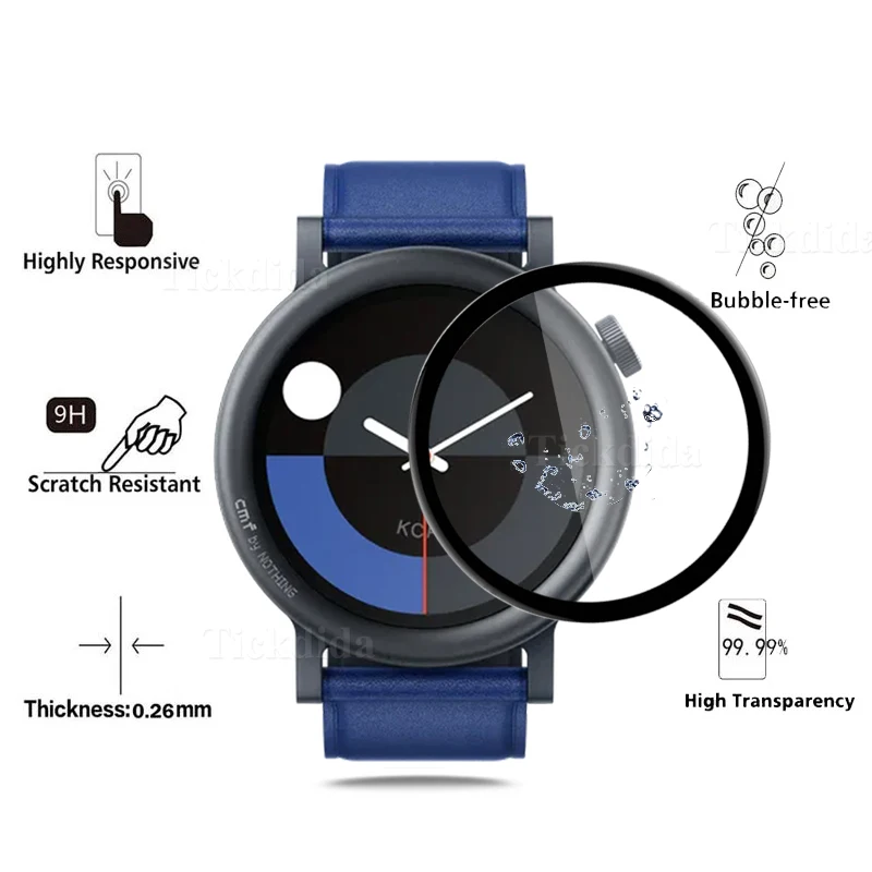 Cmf Watch Pro 2ソフト強化ガラス保護フィルム、シェルスクリーンプロテクター、アクセサリー