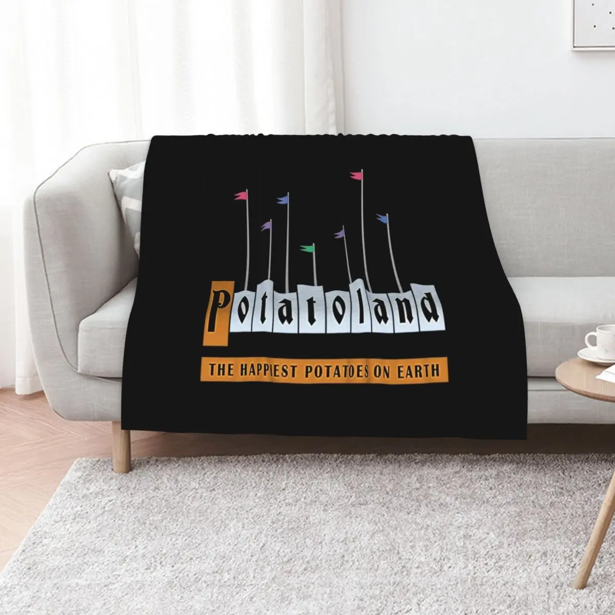 

Potatoland T-Shirt Throw Blanket Giant Sofa christmas gifts anime Decorative Throw Blankets