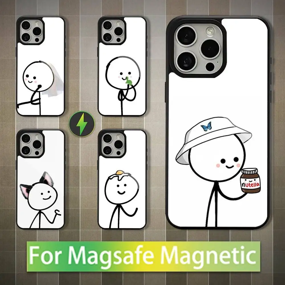 

Cartoon Match Man Cute Phone Case For iPhone 16,15,14,13,12,11,Pro,Max,Plus,Mini,Magsafe,Magnetic Wireless Charging Case
