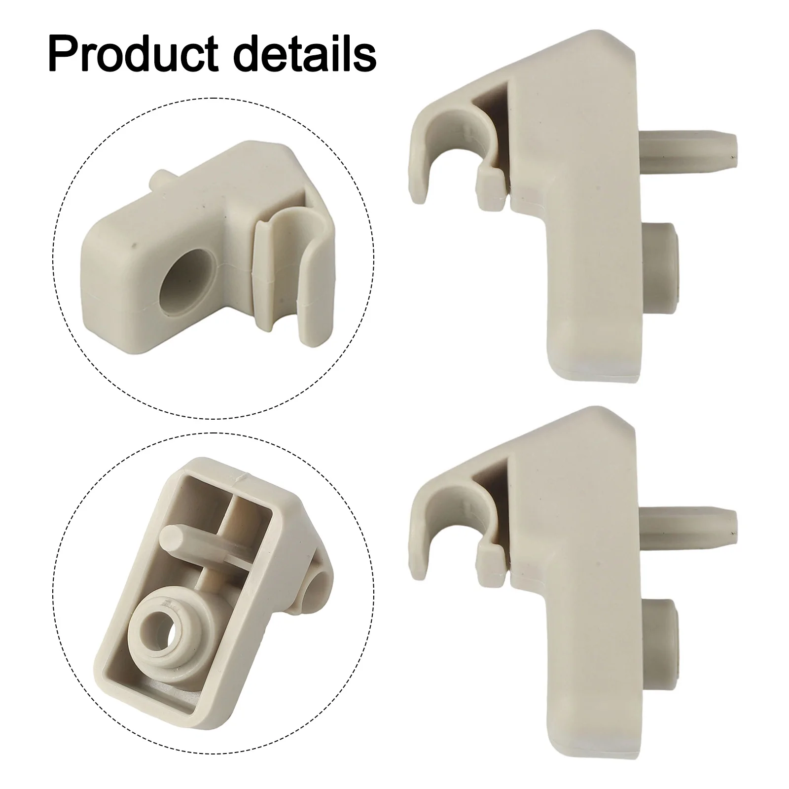 

Набор кронштейнов солнцезащитного козырька, 2 шт. 735411088 для Fiat Grande Punto, автомобильный аксессуар, конструкция из АБС-пластика, предназначенный для крепления
