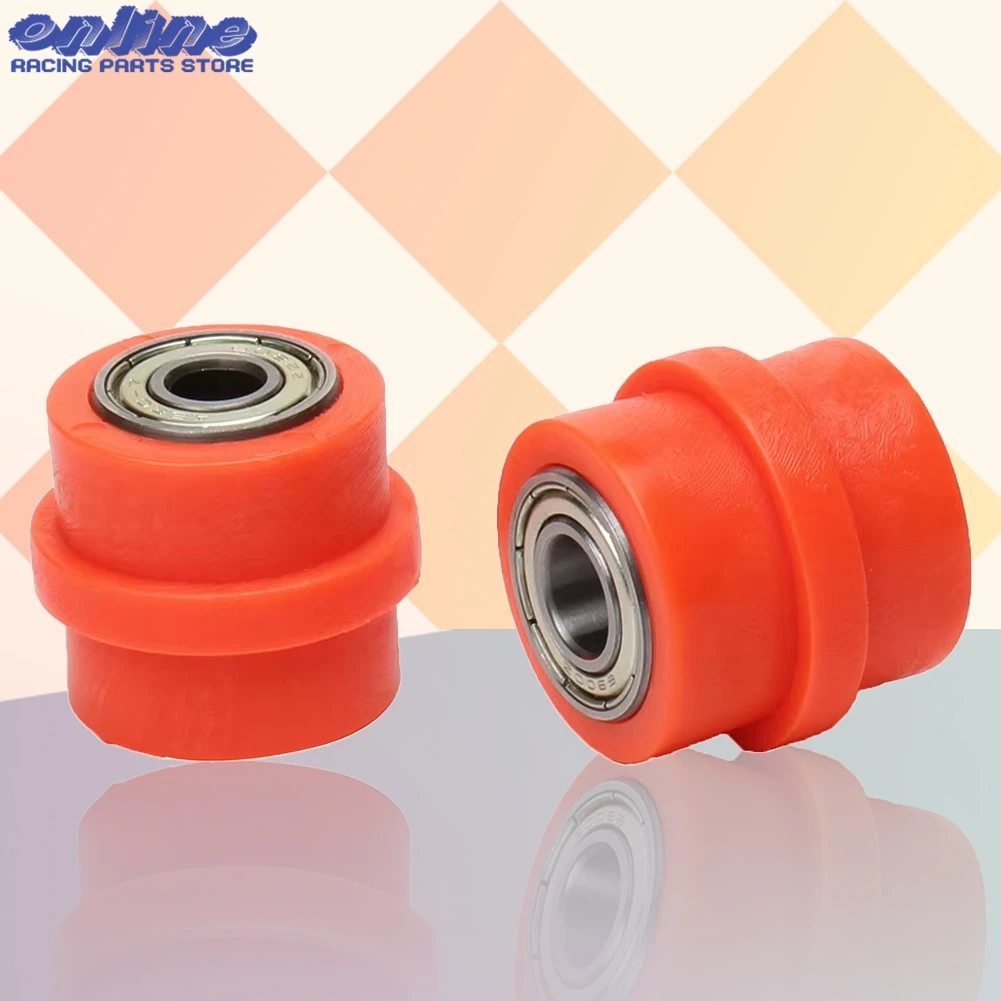 8mm 10mm Drive Chain Roller Pulley Wheel Slider Tensioner Wheel Guide Motorcycle For Enduro Motocross PIT Dirt Bike ATV CRF XR
