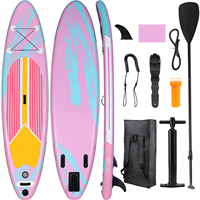 Inflatable Stand Up Paddle Board with SUP Accessories, Anti-Slip EVA Deck, 305CM Inflatable Paddle Boards for Adults & Youth