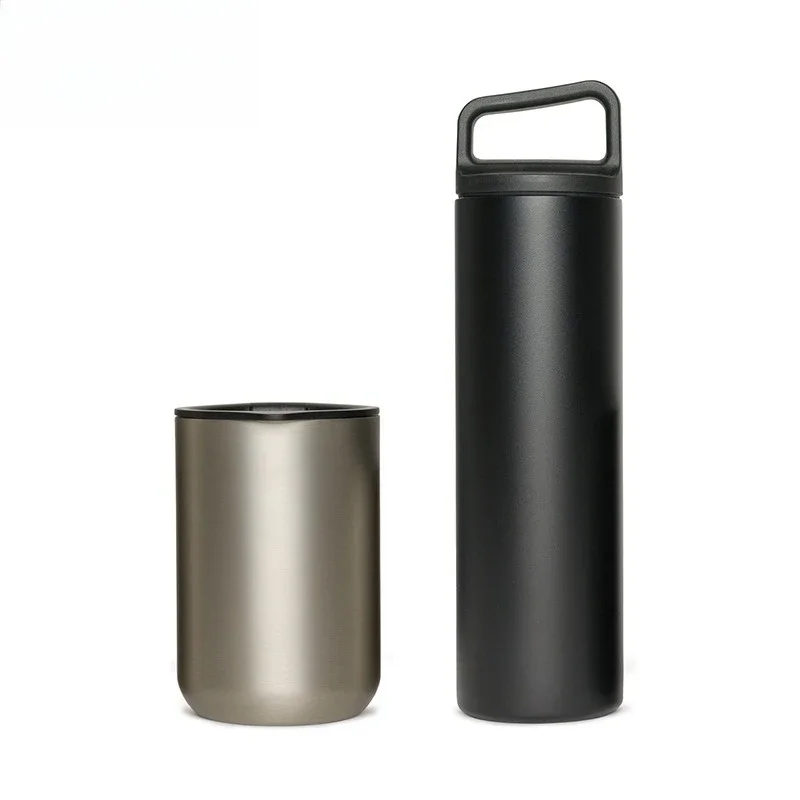 

Double-layer stainless steel cup portable simple thermal insulation water cup coffee cup