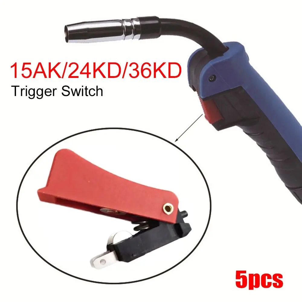 5pcs Plastic MIG MAG Welder Welder Accessory for 15AK/24KD/36KD Welding Torch Trigger Switch MB15AK Assembly