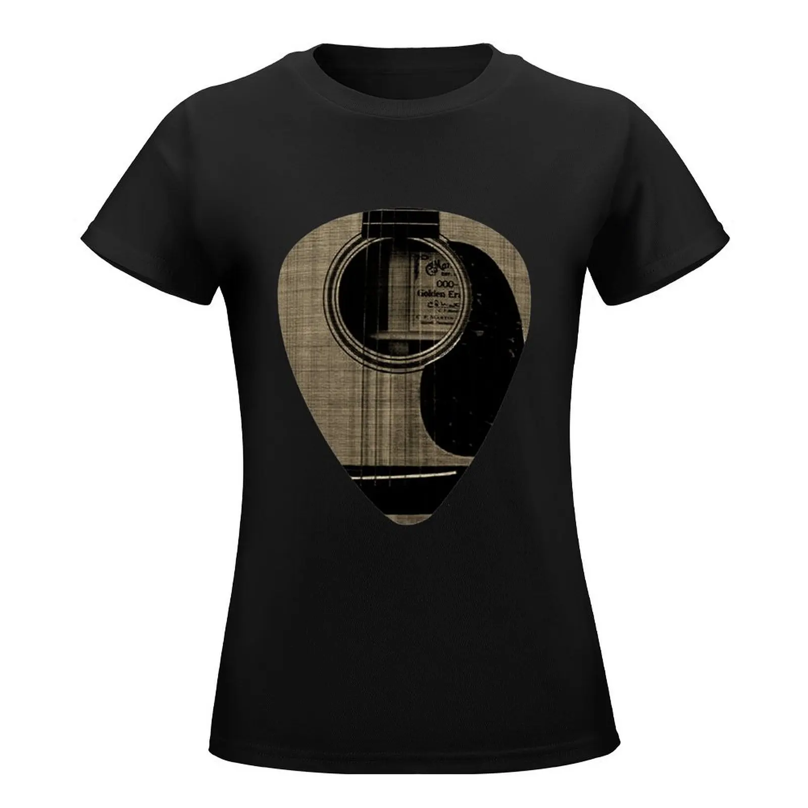 Cool Acoustic Guitar Plectrum T-Shirt summer clothes shirts graphic tees t-shirt dress for Women long