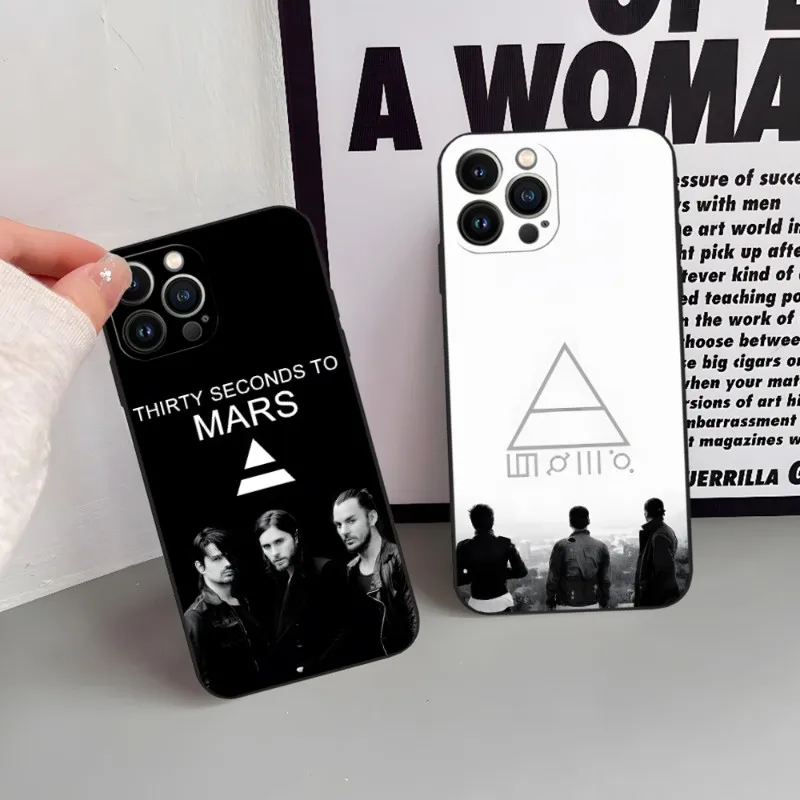 30 Second To Mars 30STM Phone Case For Iphone 15 14 13 Pro Mini 11 12 Max Xr X Xs 7 8 Plus 6 Cover