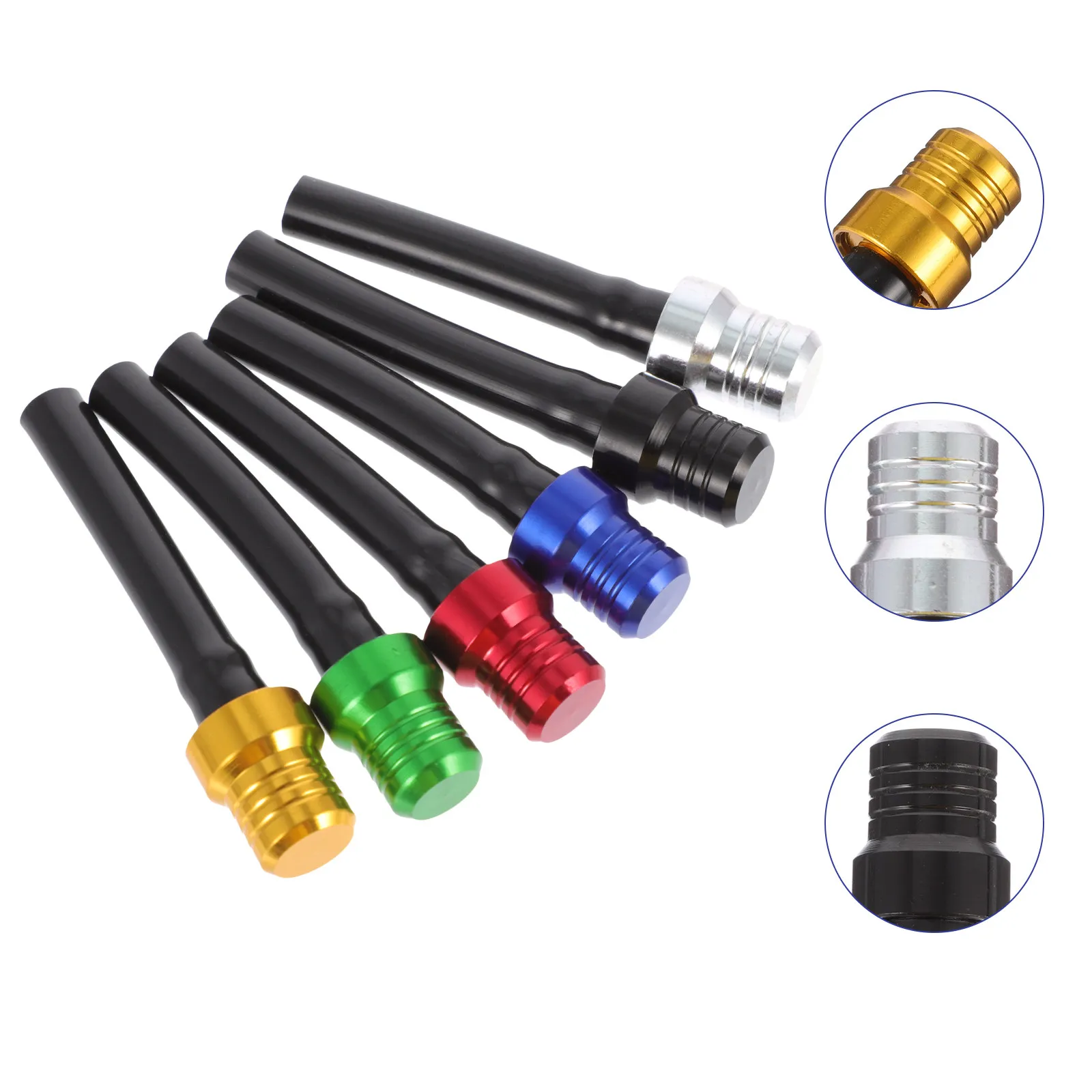 

6Pcs Universal Motorcycle Tank Breather Hose Caps for Gas Tank Ventilation Pressure Release Air Flow Control One Way Anti Spill
