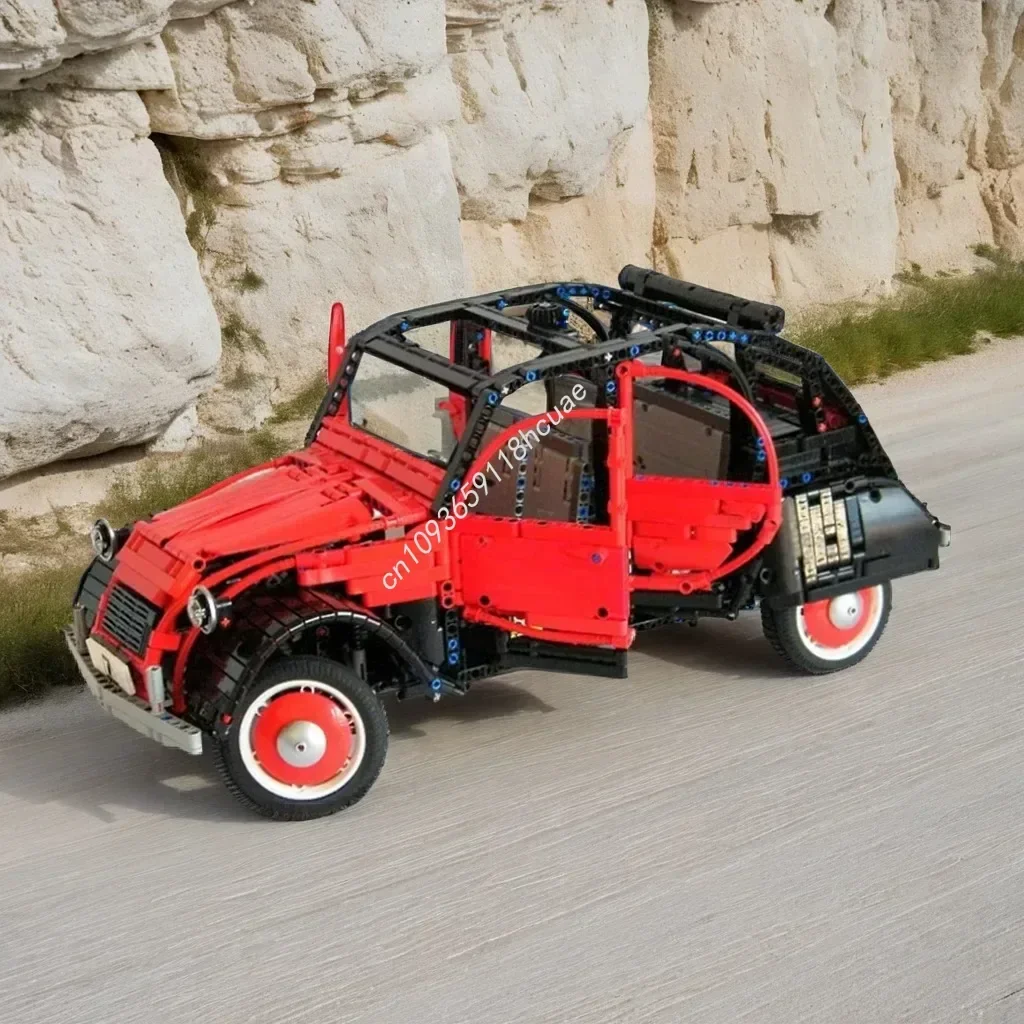 

2237 деталей: Конструктор Citroën 2CV Charleston, классический ретро-автомобиль, винтажная модель для самостоятельной сборки, развивающий набор MOC, игрушка-подарок на день рождения