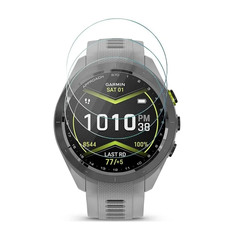 5 قطعة واقي شاشة الساعة الذكية لـ Garmin Approach S70 47 مللي متر/Approach S70 42 مللي متر طبقة رقيقة واقية مقاومة للخدش من الزجاج المقسى