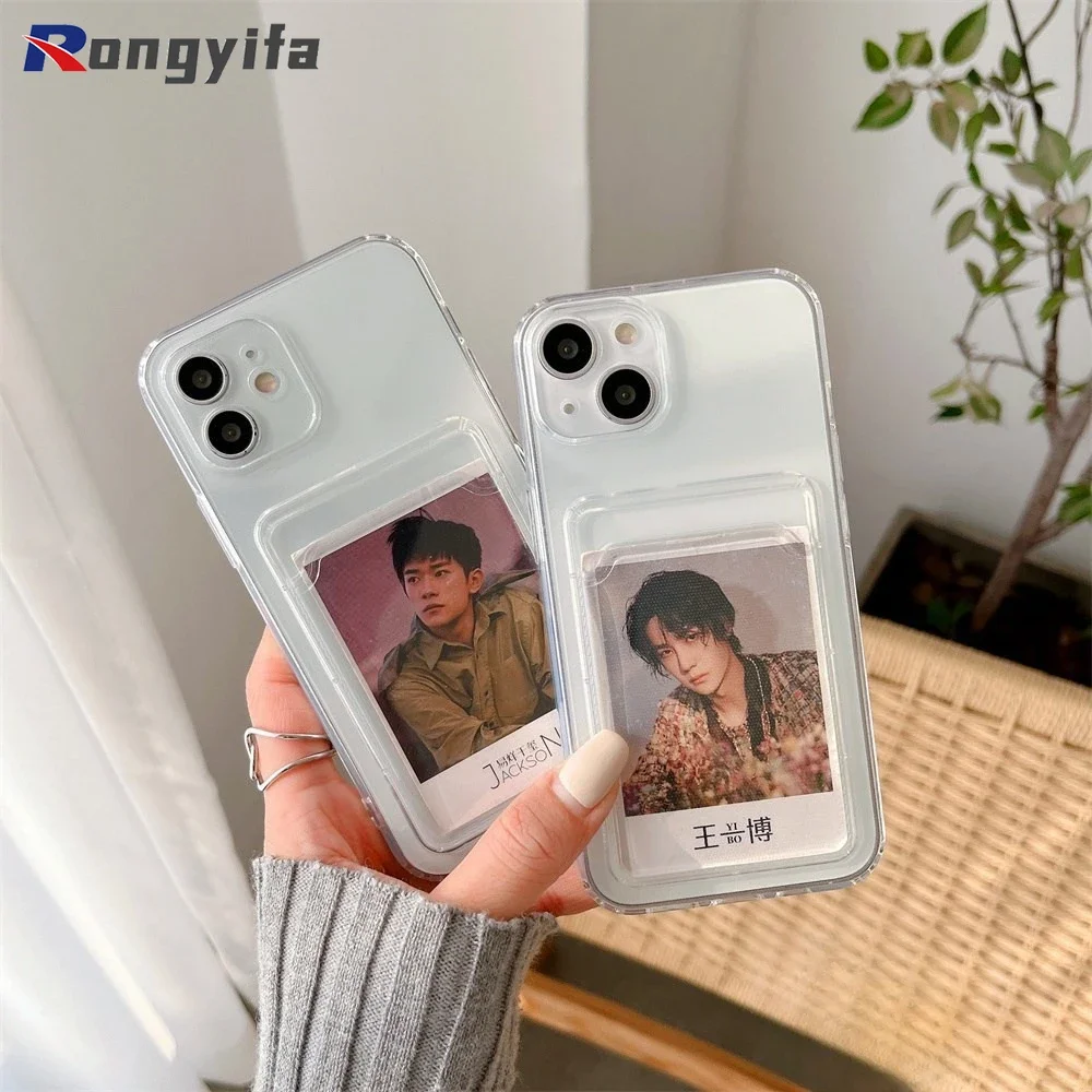 For Xiaomi Redmi A3 13C 12C 11A A1 A2 K70 Pro Note 13 12 Pro Plus 5G 12s Phone Case Transparent Card insert Photo Silicone Cover