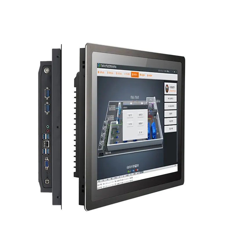 21.5 Inch Open Frame Capacitive Hmi Embedded Touchscreen  Poe Wall Ip65 Mount Touch Display Fanless Industry Panel Pc