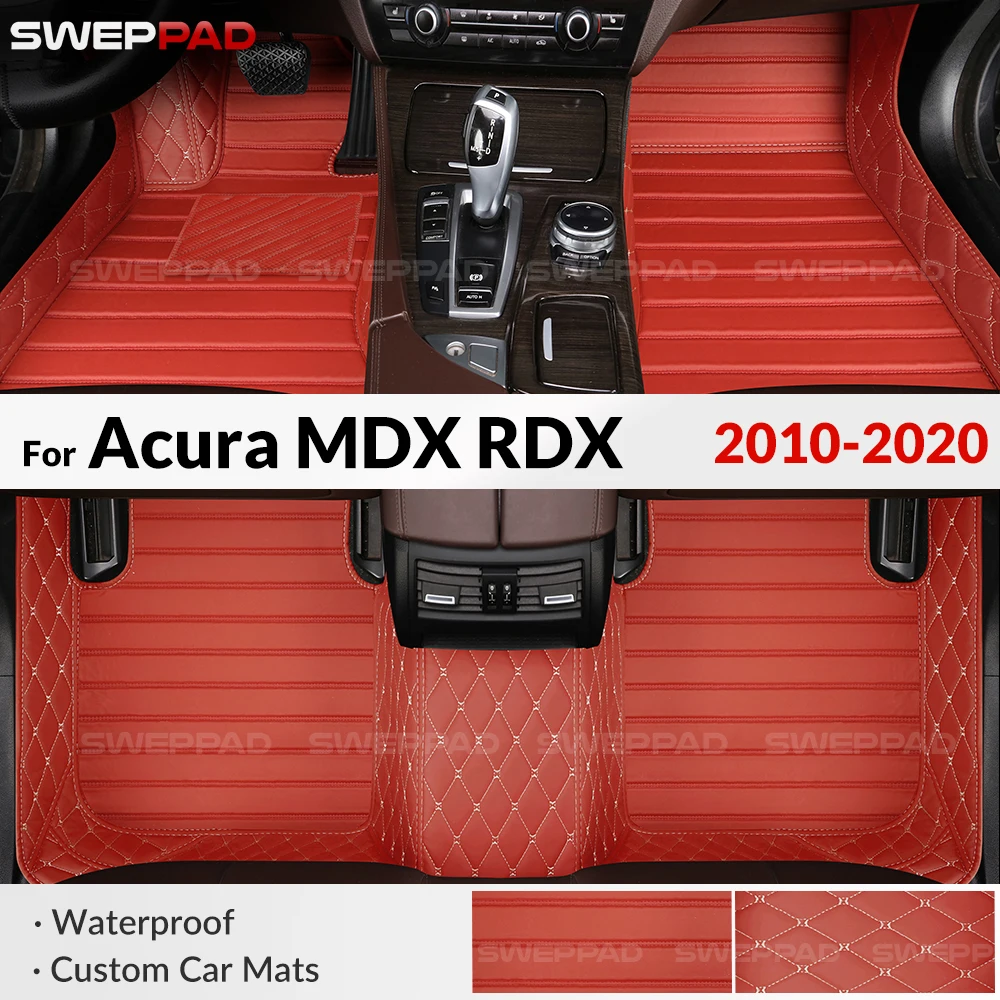 

For Acura MDX RDX 2010-2020 Custom Car Floor Mat Automobile Carpet Cover Interior Accessories Protective Pad 2019 2018 2017
