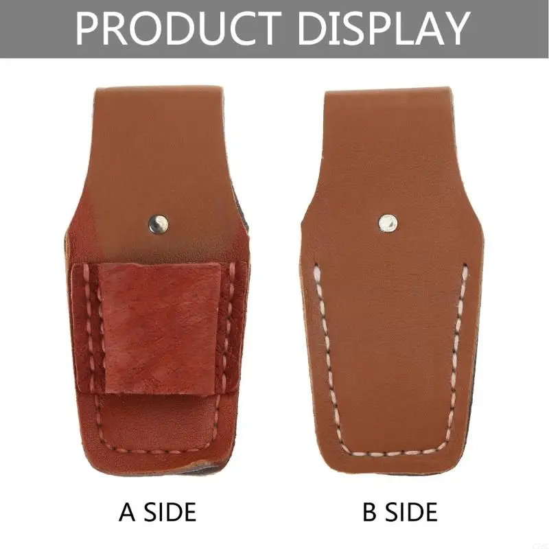 Holster per corrieri per utensili in pelle resistente per idraulici e spaziosi interni C7AC