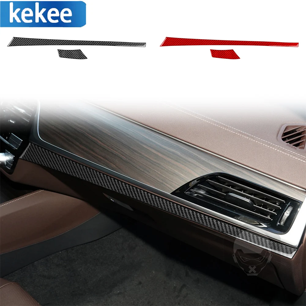 

Для BMW 5 серий G30 2016-2022 углеродное волокно Авто Copilot украшение приборной панели отделка крышка стикер аксессуары для интерьера автомобиля