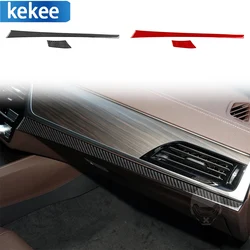 For BMW 5 Series G30 2016-2022 Carbon Fiber Auto Copilot Instrument Decoration Panel Trim Cover Sticker Car Interior Accessories