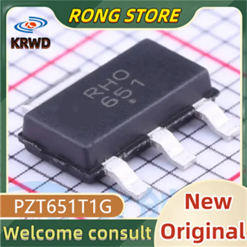 

10PCS 651 New and Original PZT651T1G PZT651T1 PZT651T PZT651