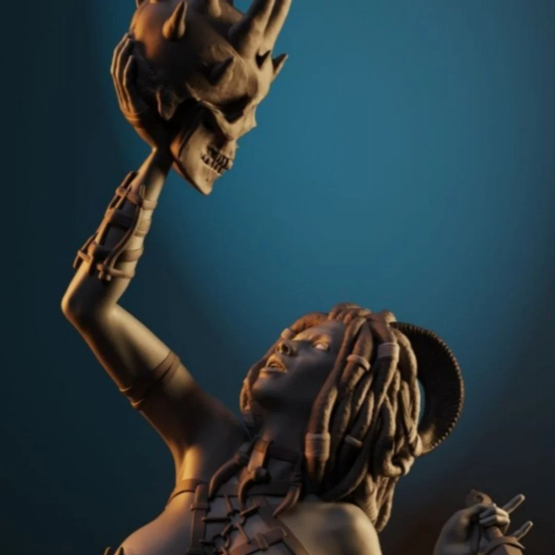 

1/24 Scale Resin Figure Assemble Model Kit Medusa kneeling position Unassembled and Unpainted 3D printing DIY toy 556