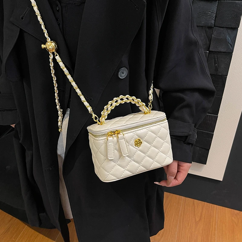 

Популярная кожаная сумка через плечо для женщин, шикарный вариант ремня на плечо люксового бренда с несколькими отделениями