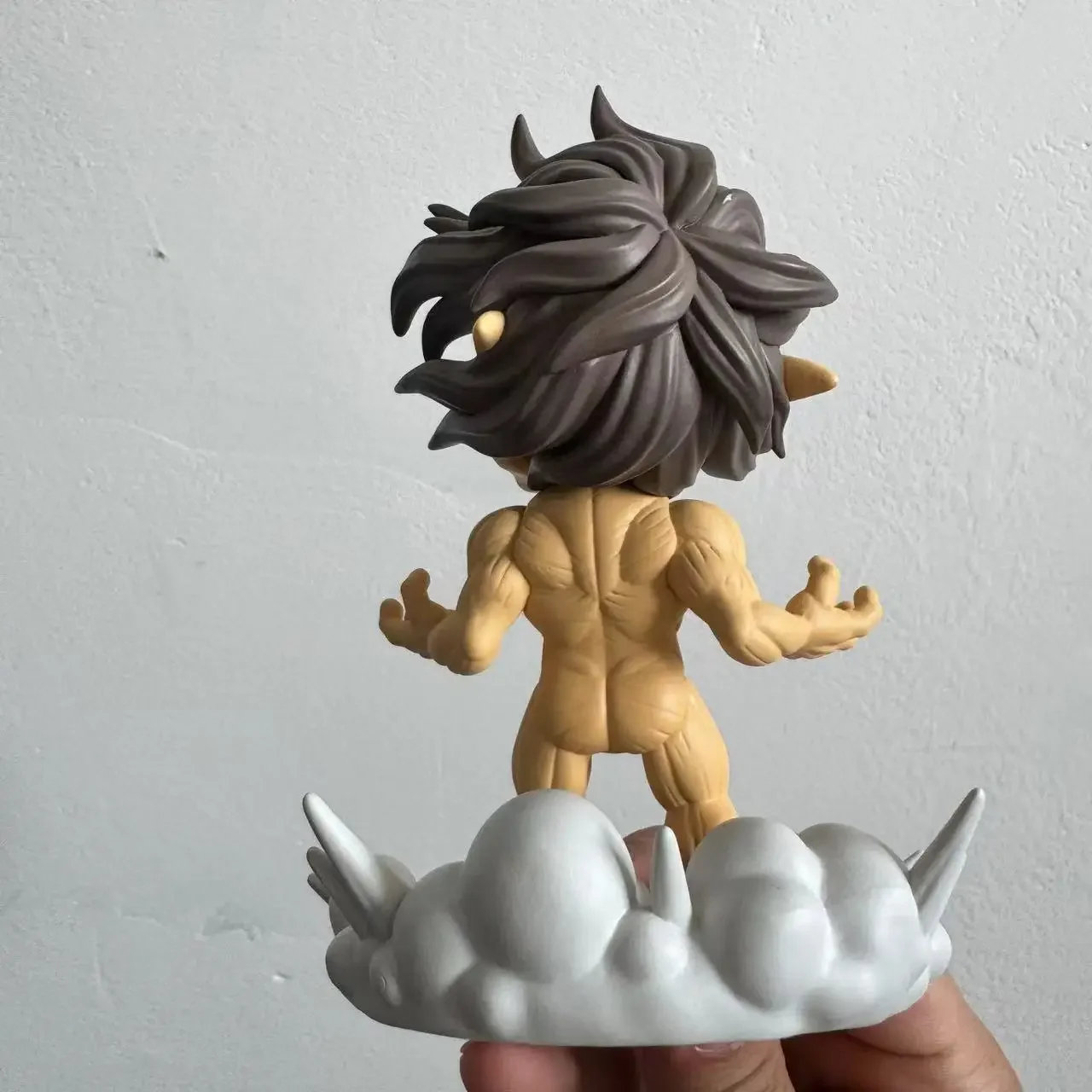 Figuras de acción genuinas de Attack on Titan, juguetes modelo, edición del 10 ° aniversario, Eren Jaeger, The foundation Titan