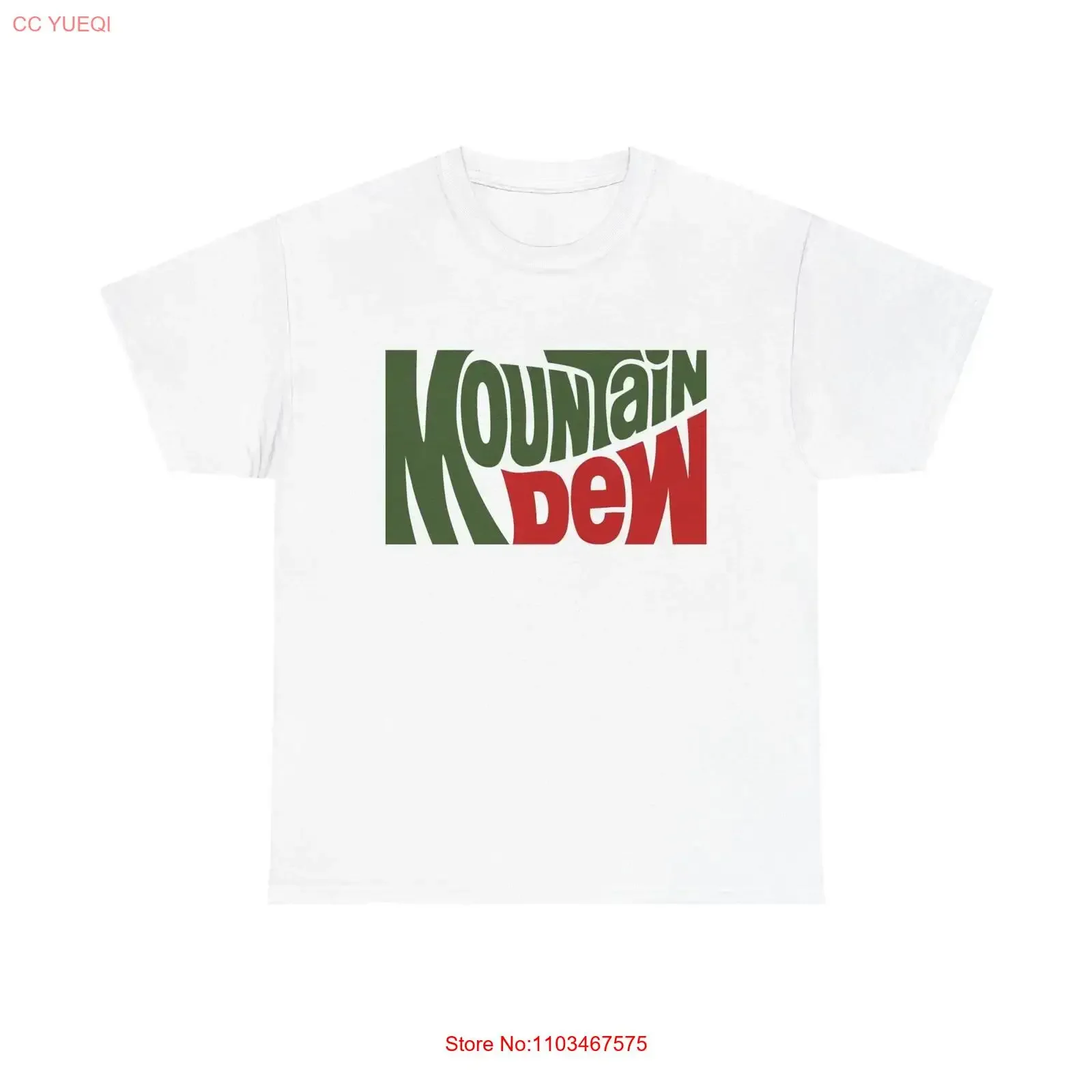 Camiseta Mountain Dew con Logotipo Vintage, Diseño Retro de Refresco, Algodón Grueso, Estilo Casual, Lavado Vintage, Moda Urbana