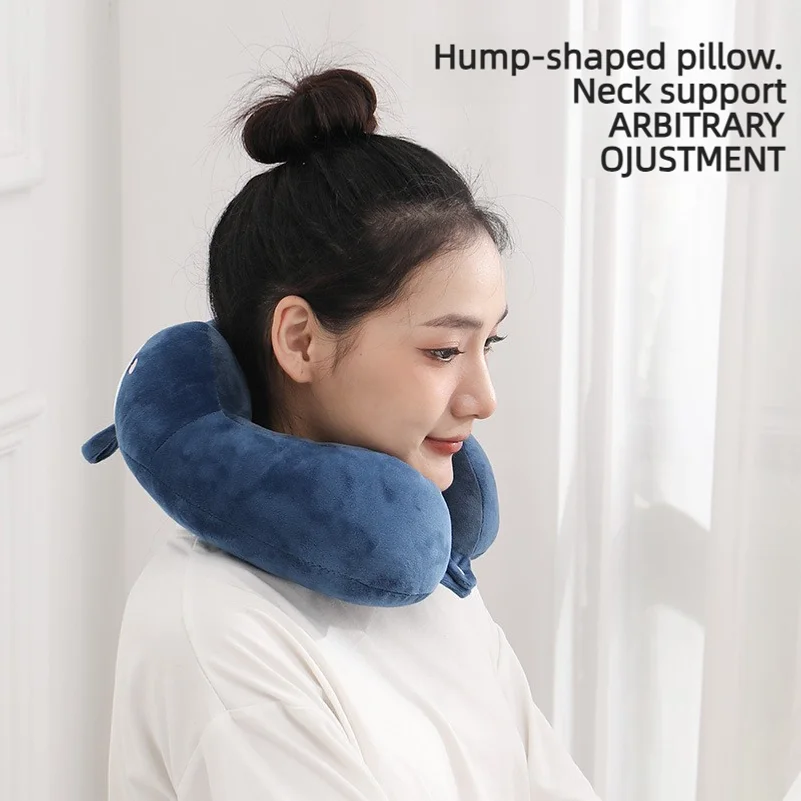 Cartoon PP cotton U-shaped pillow, soft PP cotton filling, cute U-shaped pillow, perfect for naps